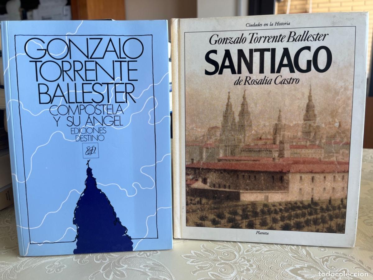 Libros de segunda mano: Torrente Ballester, Gonzalo.- Compostela y su &aacute;ngel/ Santiago de Rosal&iacute;a Castro ( 2 vols)