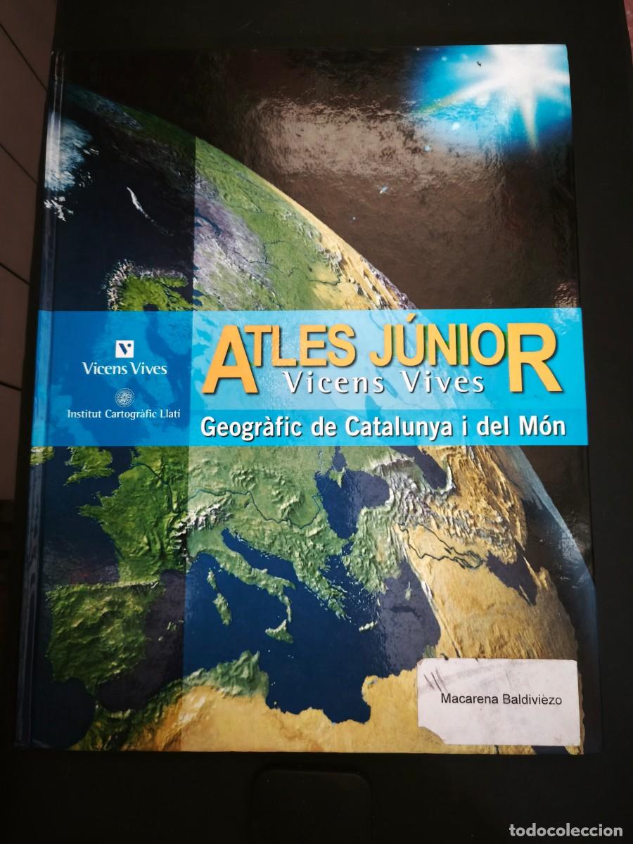 Libros de segunda mano: Atlas J&uacute;nior Vicens Vives. Geogr&agrave;fic de Catalunya i del M&oacute;n