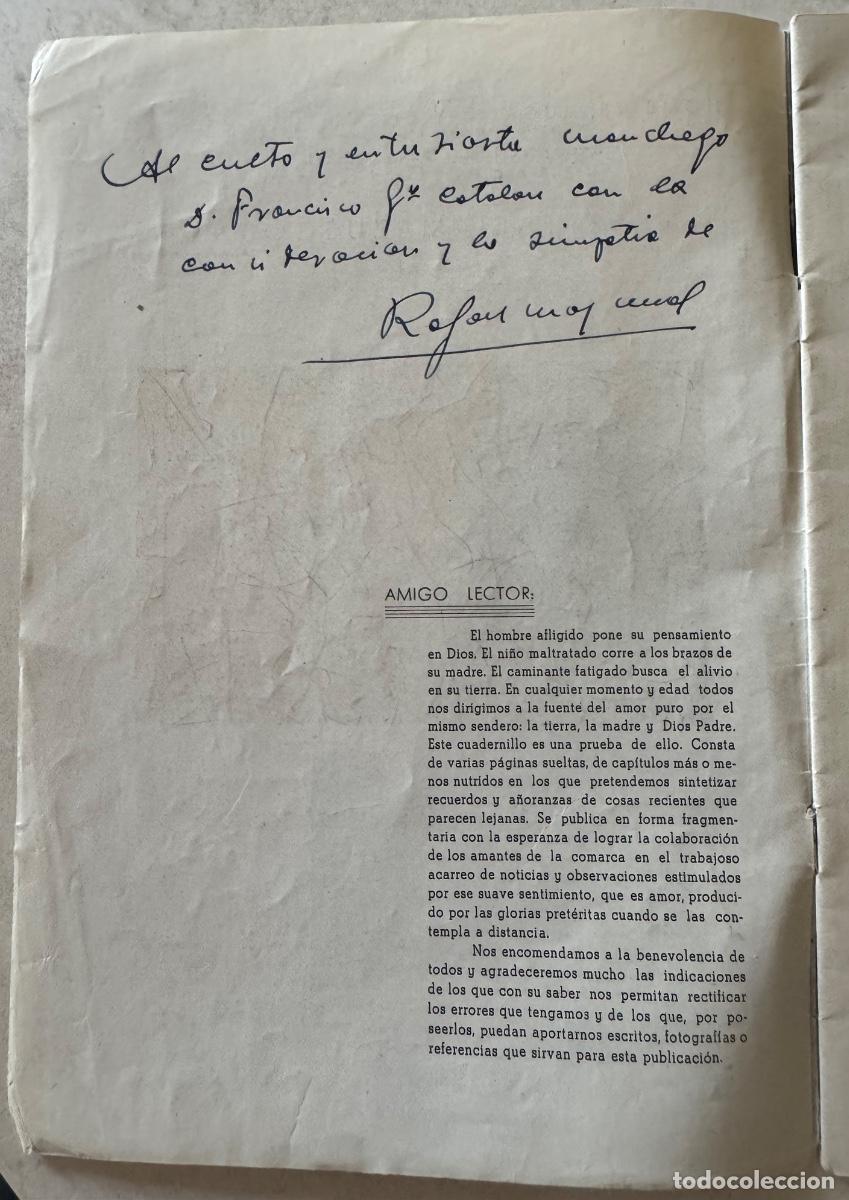 Libros de segunda mano: HOMBRES LUGARES Y COSAS DE LA MANCHA - RAFAEL MAZUECOS - FASC&Iacute;CULO I - FIRMADO Y DEDICADO - 1951&ordm;