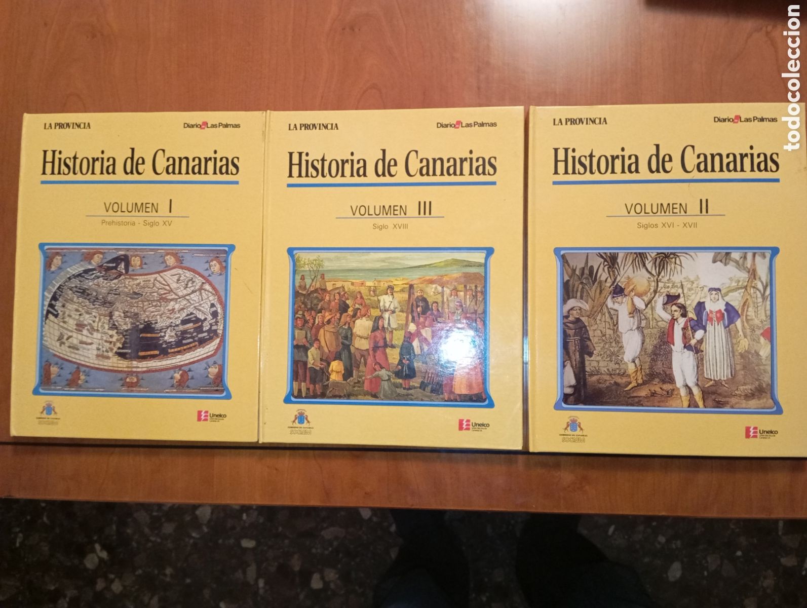 Libros de segunda mano: HISTORIA DE CANARIAS (3 TOMOS), EDITORIAL UNELCO - DIARIO LAS PALMAS