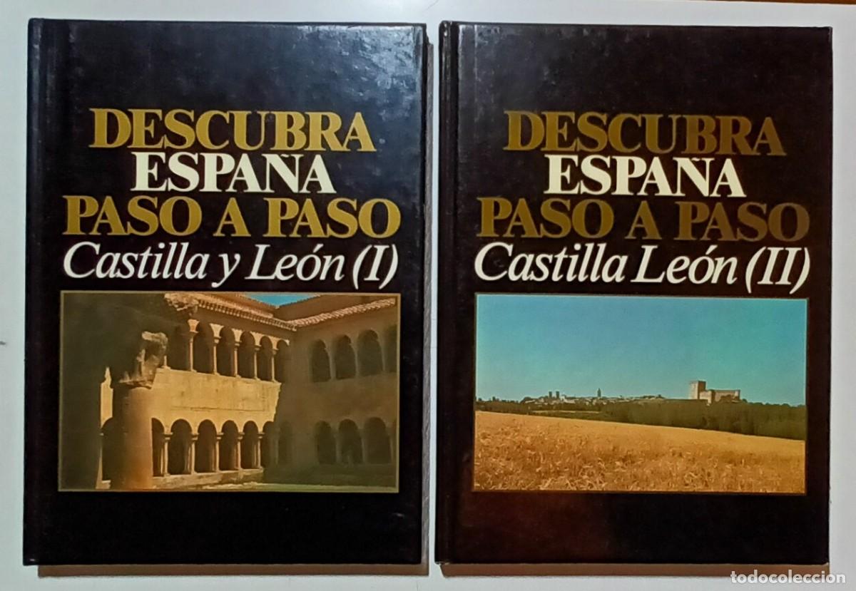 Libros de segunda mano: CASTILLA Y LE&Oacute;N I y II - DESCUBRA ESPA&Ntilde;A PASO A PASO - CLUB INTERNACIONAL DEL LIBRO - 1986
