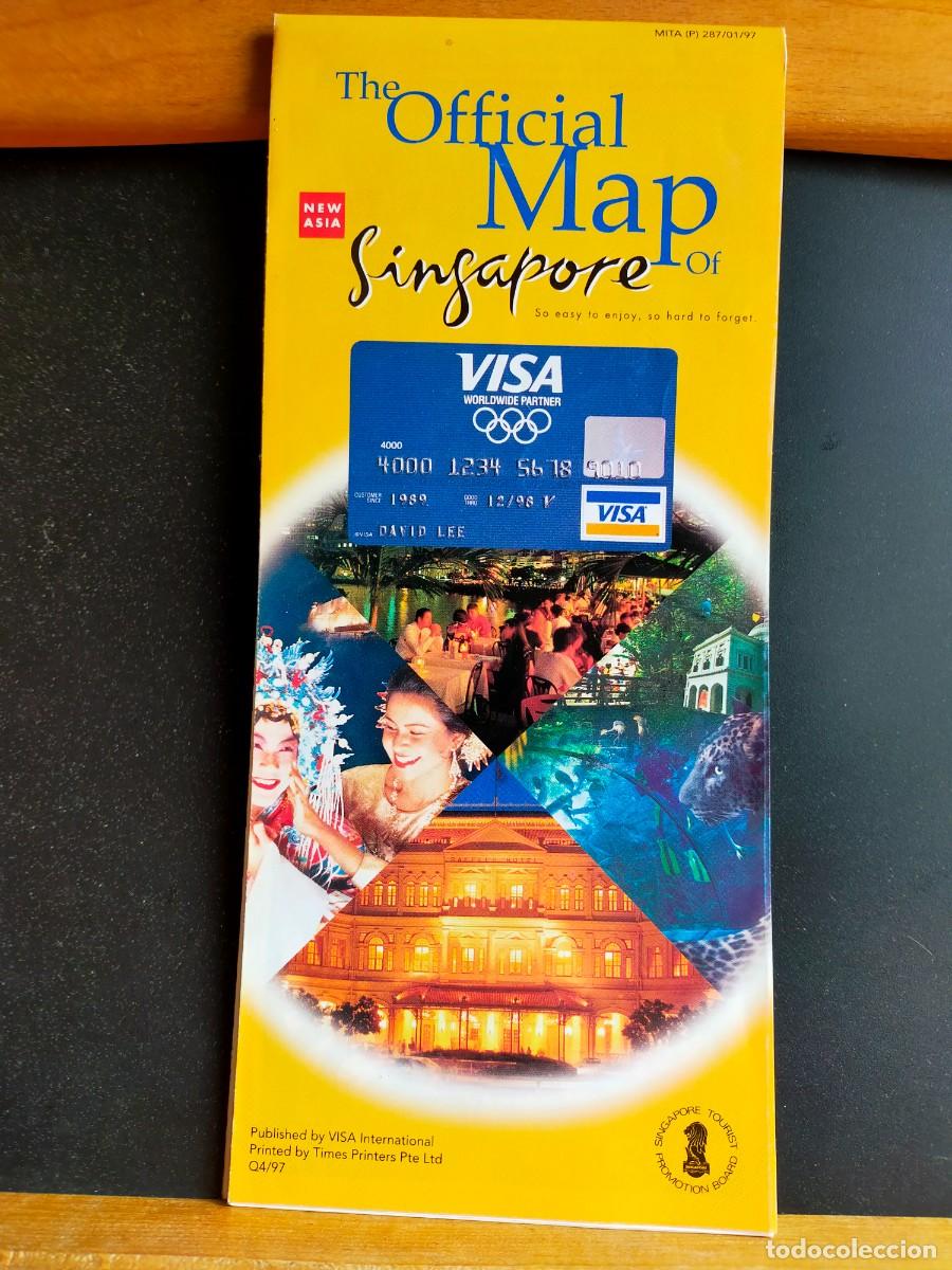 Libros de segunda mano: singapur. SINGAPORE. THE OFFICIAL MAP OF SINGAPORE. PUBLICADO POR VISA INTERNACIONAL.