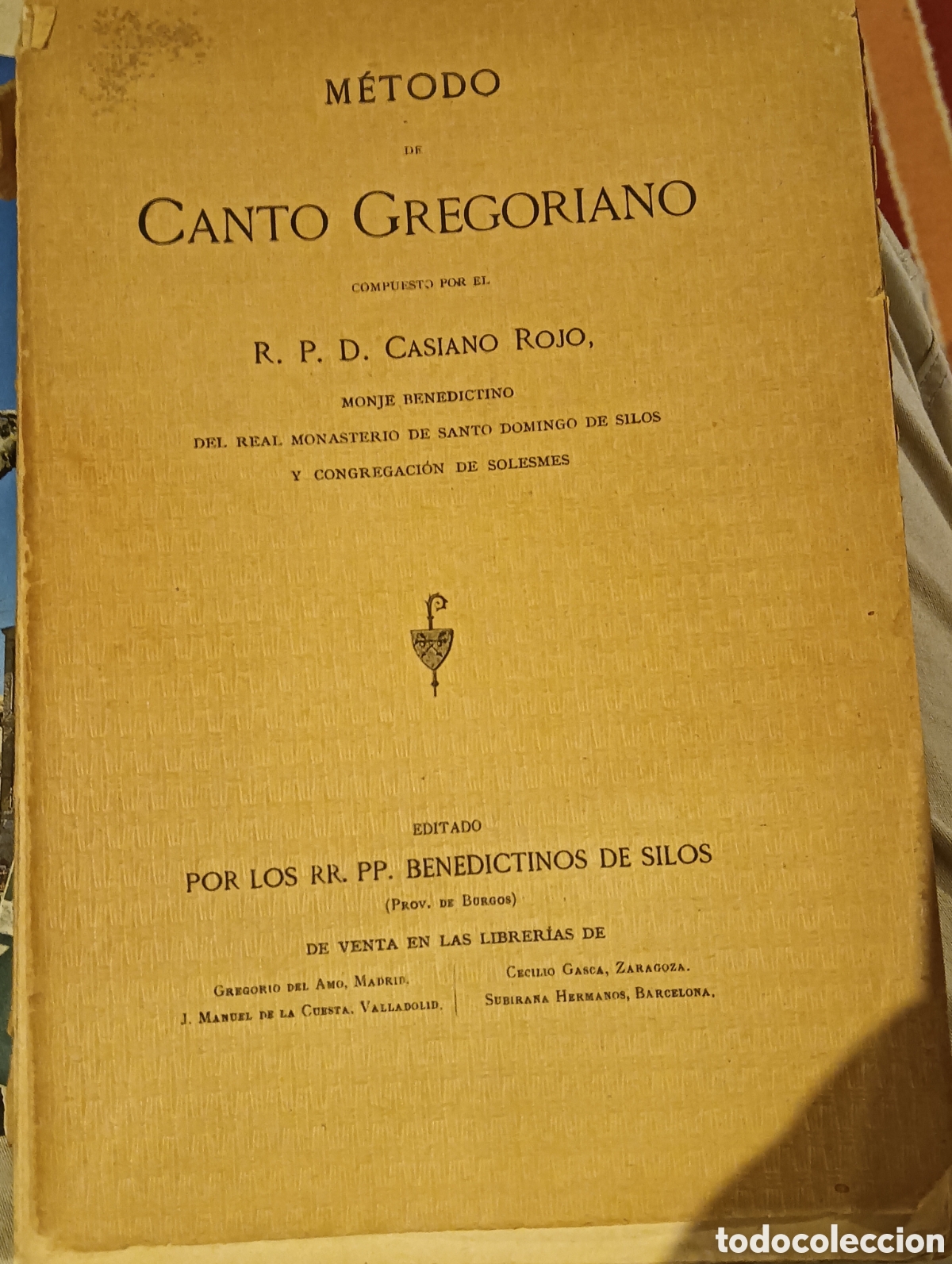 Libros de segunda mano: M&eacute;todo de canto gregoriano por casiano rojo, silos