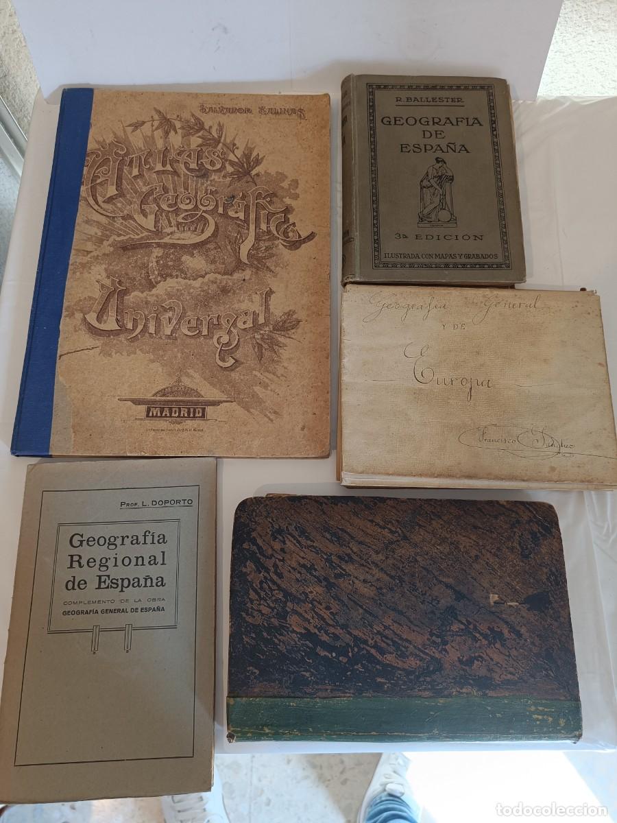 Libros de segunda mano: Lote 6 Libros Geograf&iacute;a A&ntilde;os 20 - Atlas Salinas, Ballester, Ib&aacute;&ntilde;ez Mart&iacute;n - Joyas Escolares