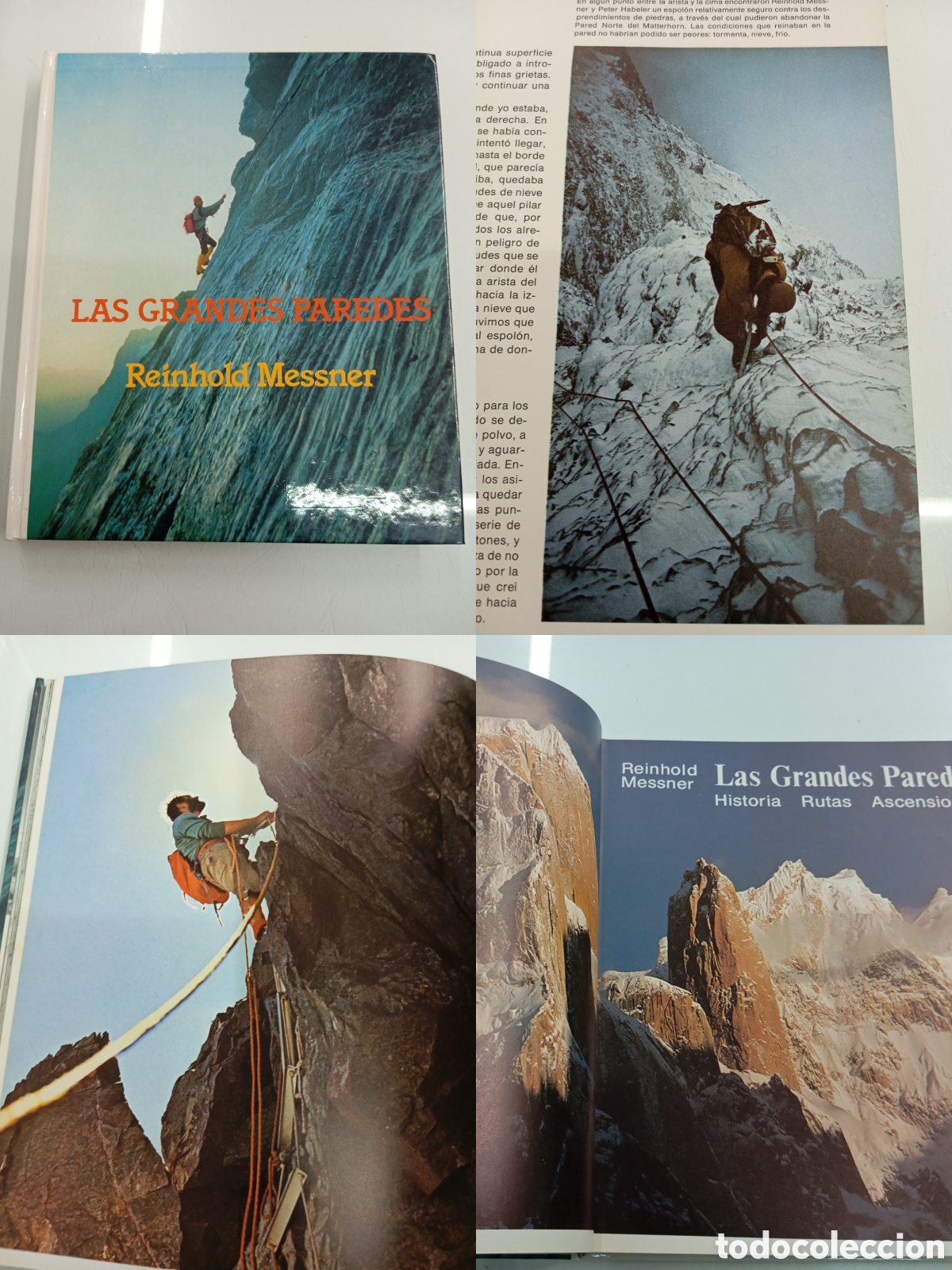 Libros de segunda mano: LAS GRANDES PAREDES REINHOLD MESSNER EDITORIAL RM 1978 ALPINISMO MONTA&Ntilde;A ESCALADA 1&ordf; EDICION