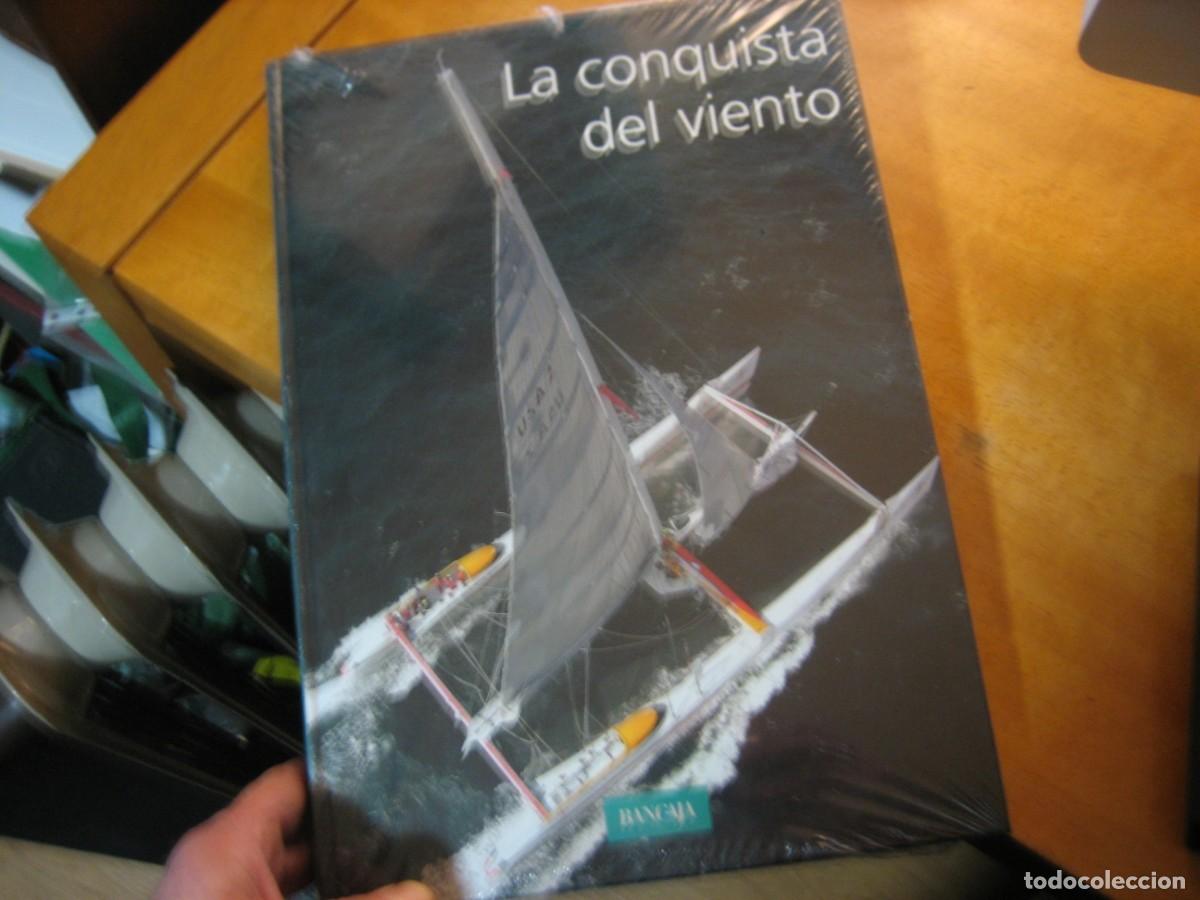Libros de segunda mano: La conquista del viento Jordi Sebasti&aacute;Historia de la navegaci&oacute;n a vela edici&oacute;n lujo nuevo!!