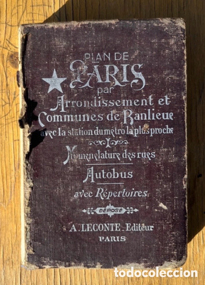 Libros de segunda mano: Guia Vintage &rdquo;Plan de Paris&rdquo; - A. Leconte | Interior Impec&aacute;vel