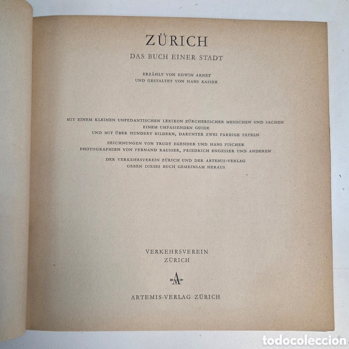 Libros de segunda mano: Z&uuml;rich: Das Buch einer Stadt. 1954