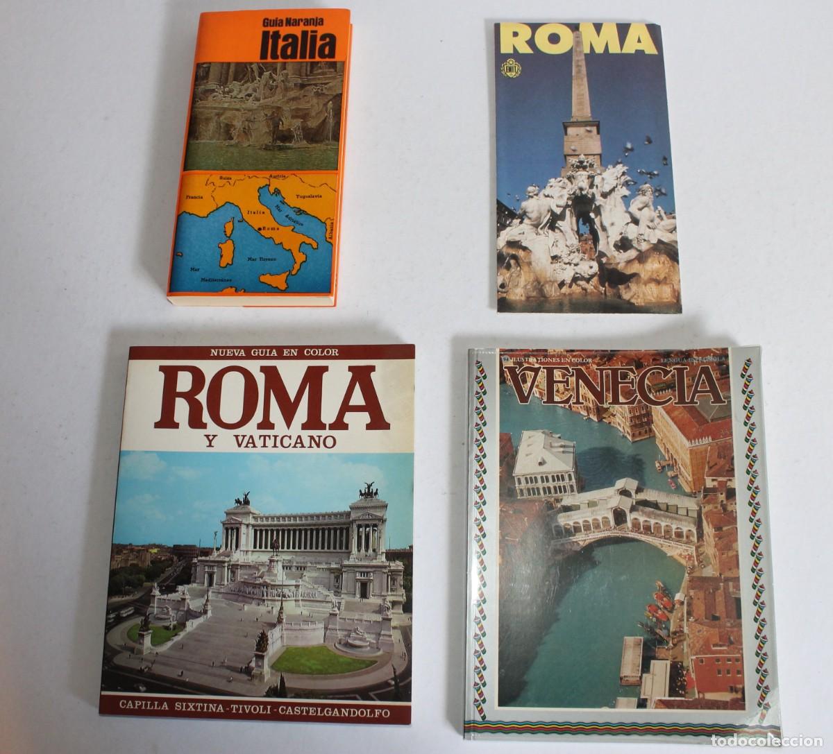 Second hand books: Gu&iacute;as de Italia -Lote Vintage 4 : Roma, Vaticano y Venecia - A&ntilde;os 70/80 - &iexcl;Ideal Coleccionistas!