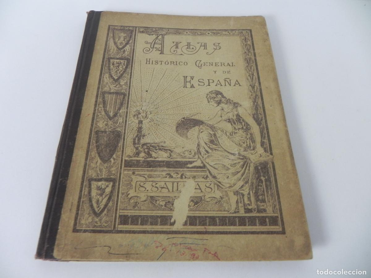 Libros de segunda mano: ATLAS HISTORICO GENERAL Y DE ESPA&Ntilde;A (SALVADOR SALINAS) LIBR. CASTELLS-1951 5&ordf; EDICI&Oacute;N