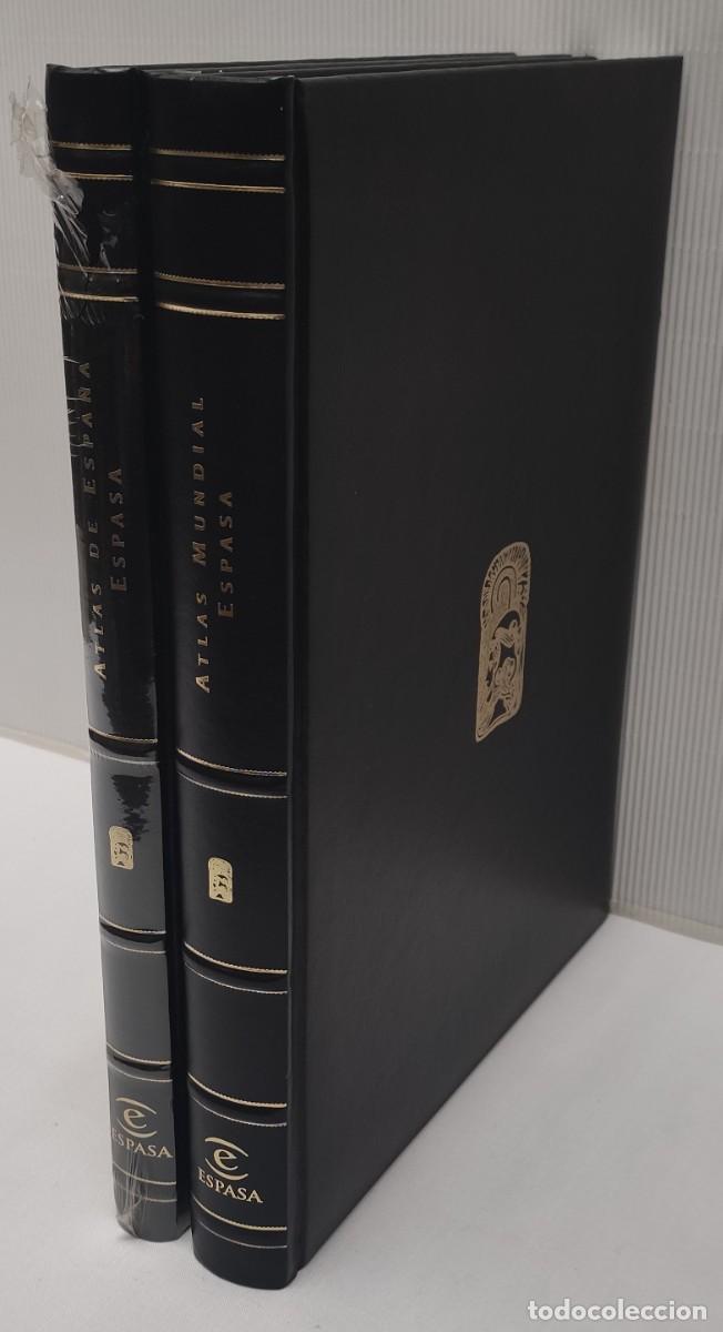 Libros de segunda mano: ATLAS DE ESPA&Ntilde;A Y DEL MUNDO ESPASA. EDICI&Oacute;N DE LUJO. NUEVA PRECINTADA!!!