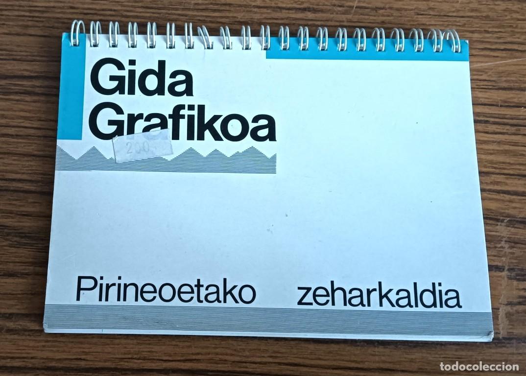 Libros de segunda mano: GIDA GRAFIKOA - Pirineoetako zeharkaldia - Mapa desplegable