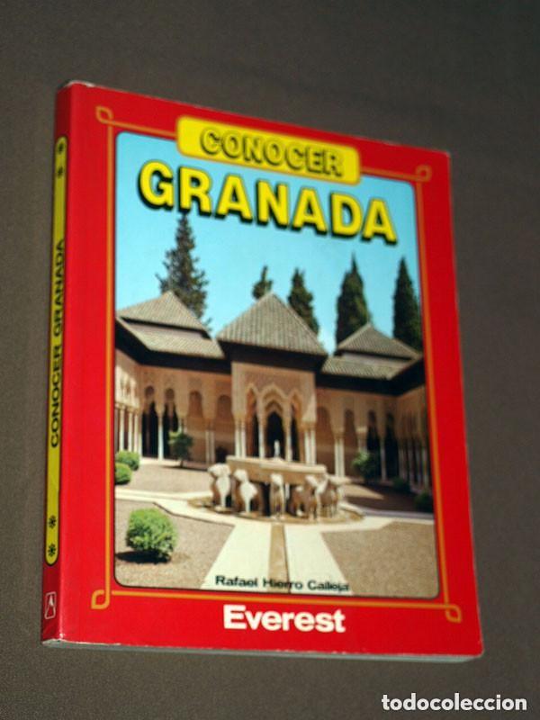 Libros de segunda mano: CONOCER GRANADA. Rafael HIERRO CALLEJA. Everest, 1990. GU&Iacute;AS, TURISMO, VIAJES. ANDALUC&Iacute;A. ALHAMBRA +