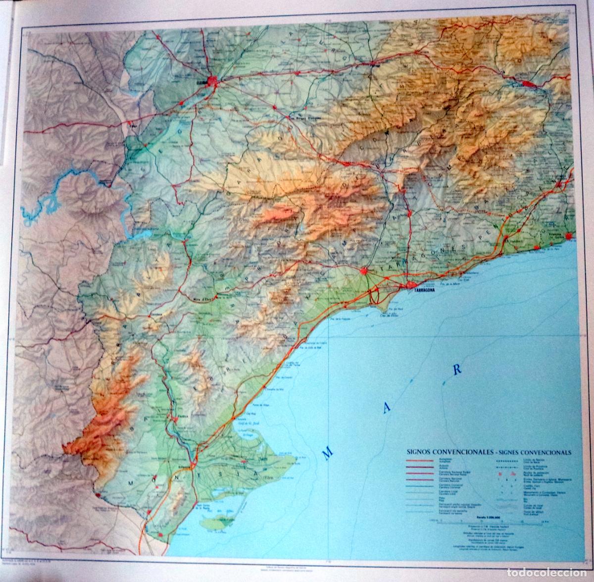 Libros de segunda mano: MAPA DEL SUD DE CATALUNYA: TARRAGON&Egrave;S, TERRA ALTA, GARRIGUES, URGELL - Madrid 1974