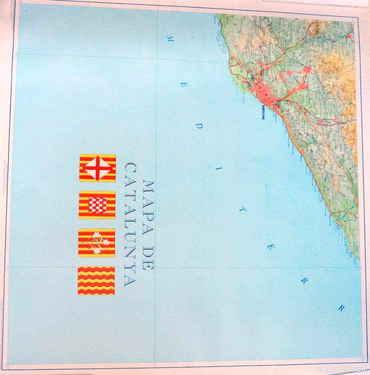 Libros de segunda mano: MAPA DEL LITORAL DE CATALUNYA: BAIX LLOBREGAT, BARCELON&Egrave;S I MARESME - Madrid 1974
