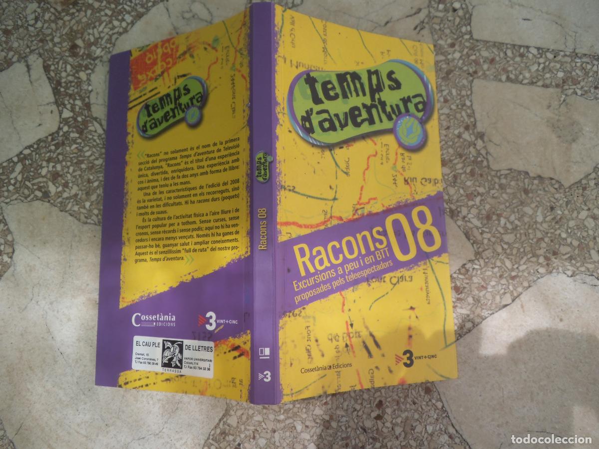 Libros de segunda mano: libro temps d'aventura, racons 08, excursionsa peu i en bici, proposades pels teleespectadors per ca