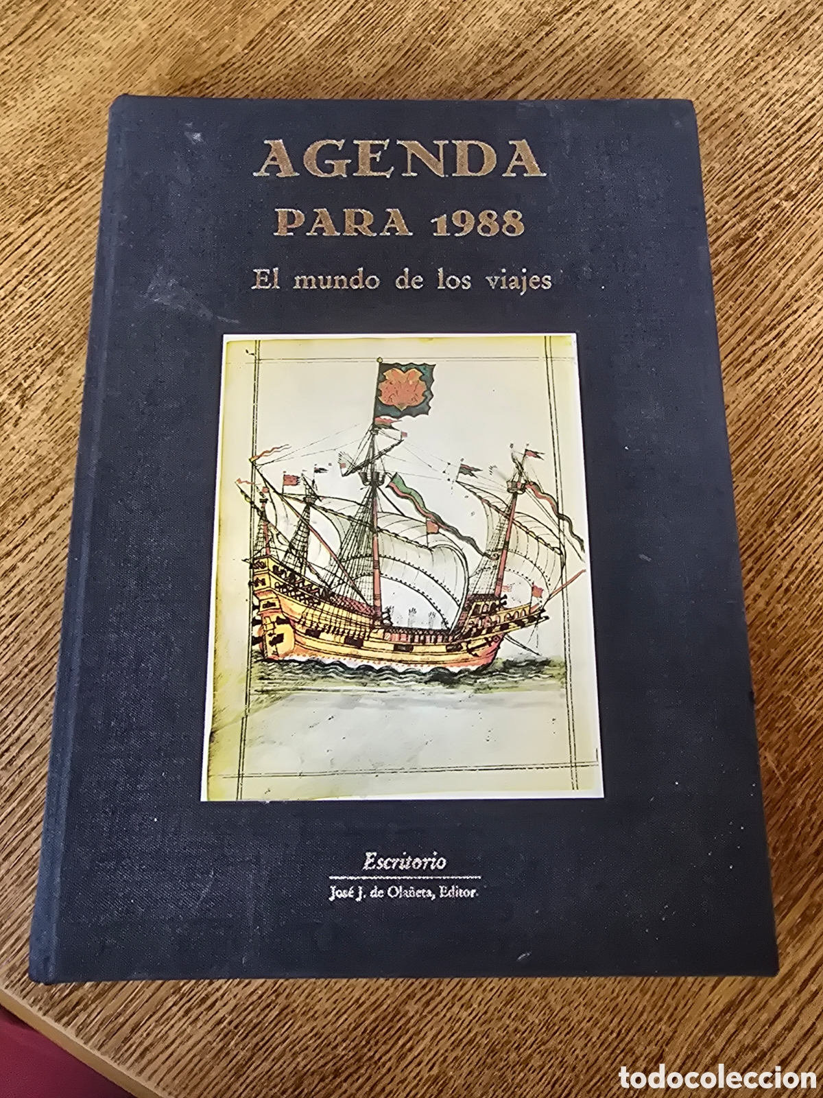 Libros de segunda mano: AGENDA PARA 1988 El mundo de los viajes Jose J. de Ola&ntilde;eta ILUSTRADA