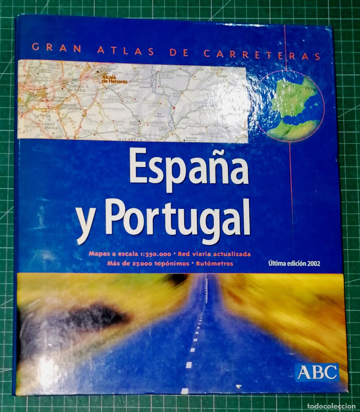 Libros de segunda mano: GRAN ATLAS DE CARRETERAS : ESPA&Ntilde;A Y PORTUGAL. &Uacute;ltima edici&oacute;n 2002. - Planeta DeAgostini, 2002