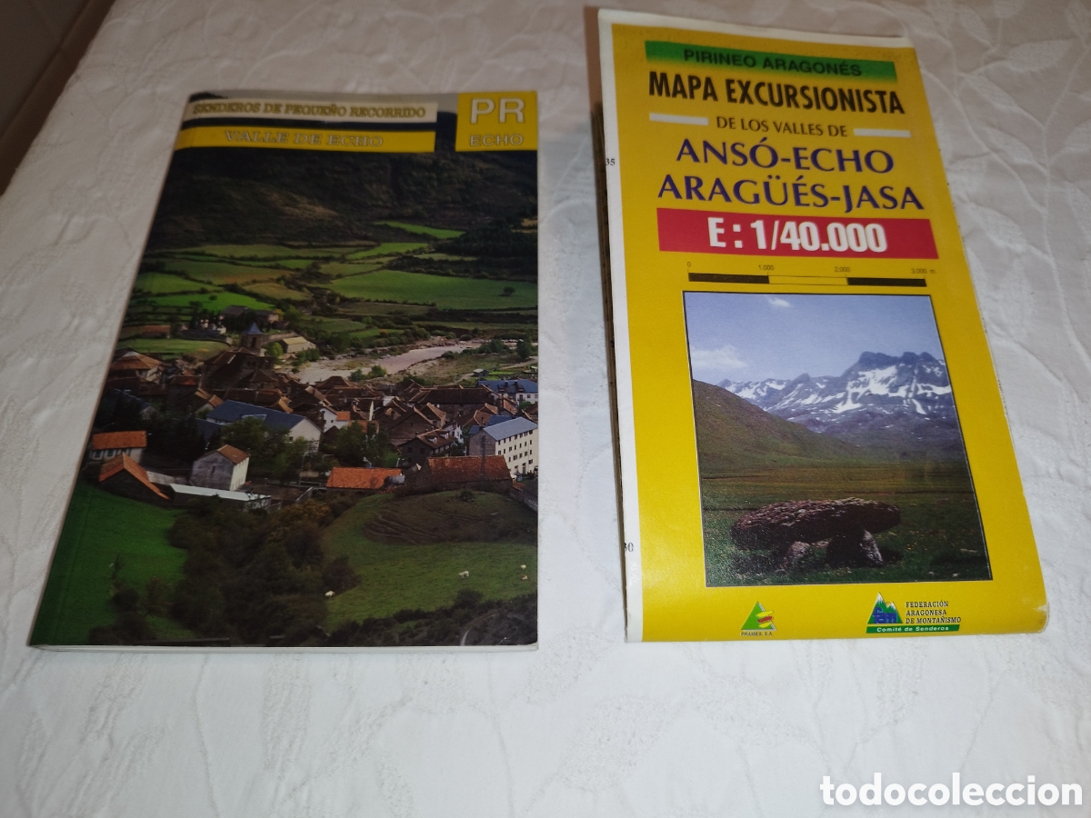Libros de segunda mano: PR ECHO VALLE DE ECHO + MAPA EXCURSIONISTA VALLES ANSO-ECHO-ARAG&Uuml;ES-JASA. PRAMES 1996