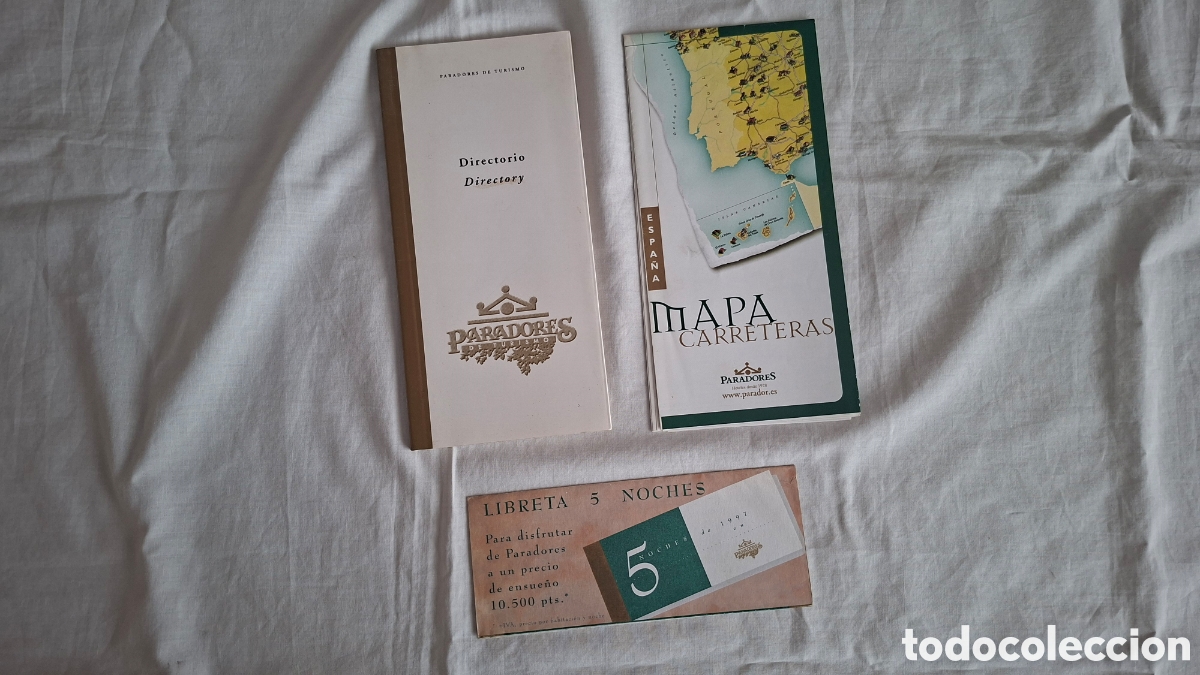 Libros de segunda mano: Lote PARADORES. Directorio, Mapa, Talonario