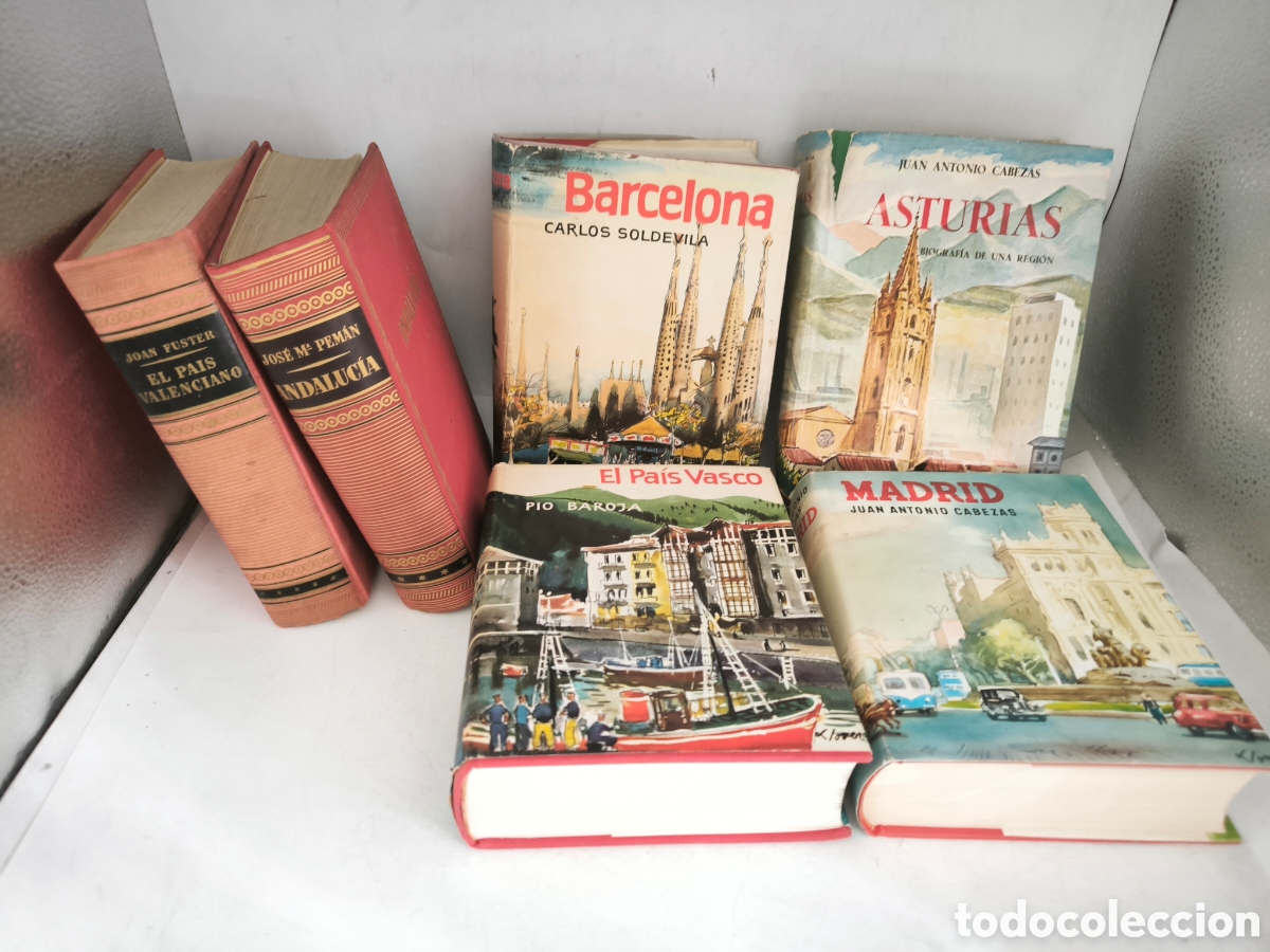 Libri di seconda mano: Gu&iacute;as de Espa&ntilde;a Madrid, Asturias, Barcelona, Andaluc&iacute;a,Valencia.