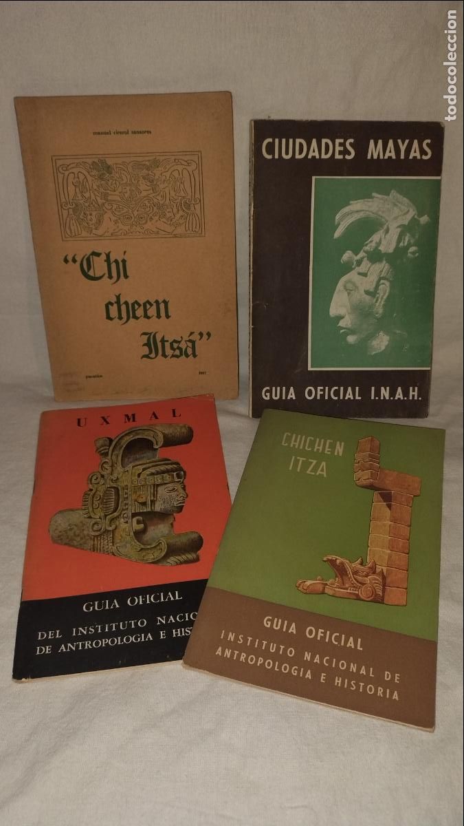 Libros de segunda mano: ANTIGUAS GUIAS DE CHI CHEEN ITSA - IMPERIO AZTECA - RARAS.