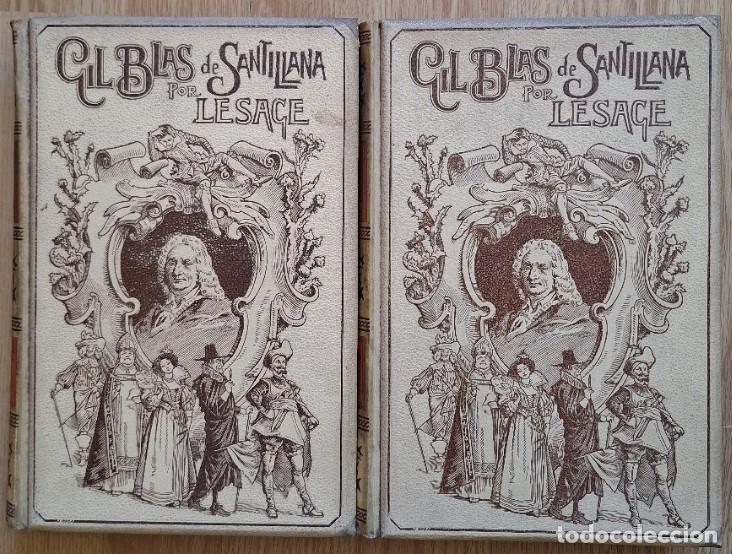 Libros de segunda mano: HISTORIA DE GIL BLAS DE SANTILLANA. 2 TOMOS; OBRA COMPLETA. - LESAGE.