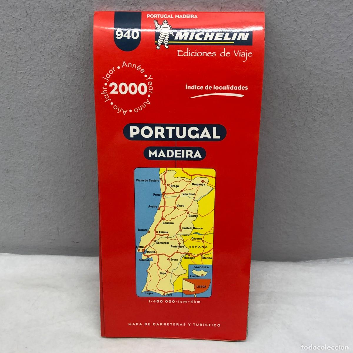 Libros de segunda mano: MAPA - PORTUGAL - MADEIRA - MAPA DE CARRETERAS Y TUR&Iacute;STICO - GU&Iacute;A MICHELIN - EDICIONES VIAJE / 1225