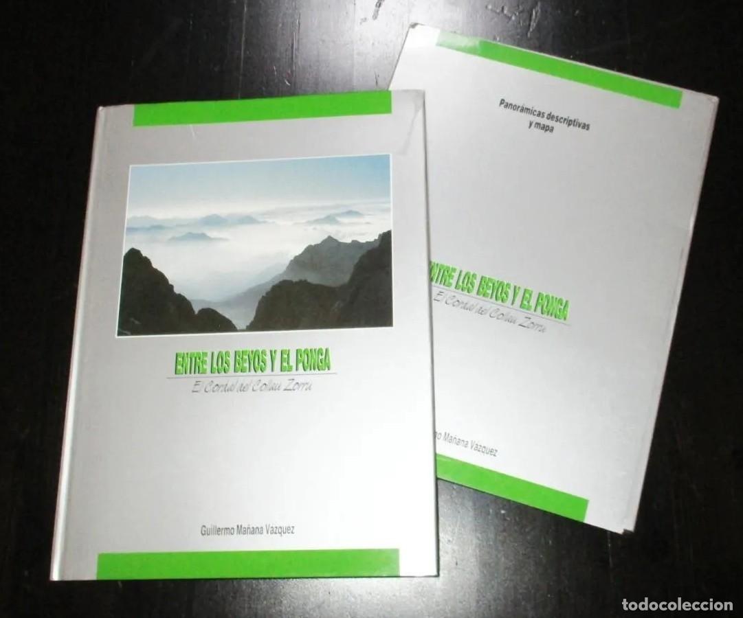 Libros de segunda mano: ENTRE LOS BEYOS Y EL PONGA. GUILLERMO MA&Ntilde;ANA. LIBRO Y CARPETA CON MAPA Y PANOR&Aacute;MICAS. ASTURIAS, 1988
