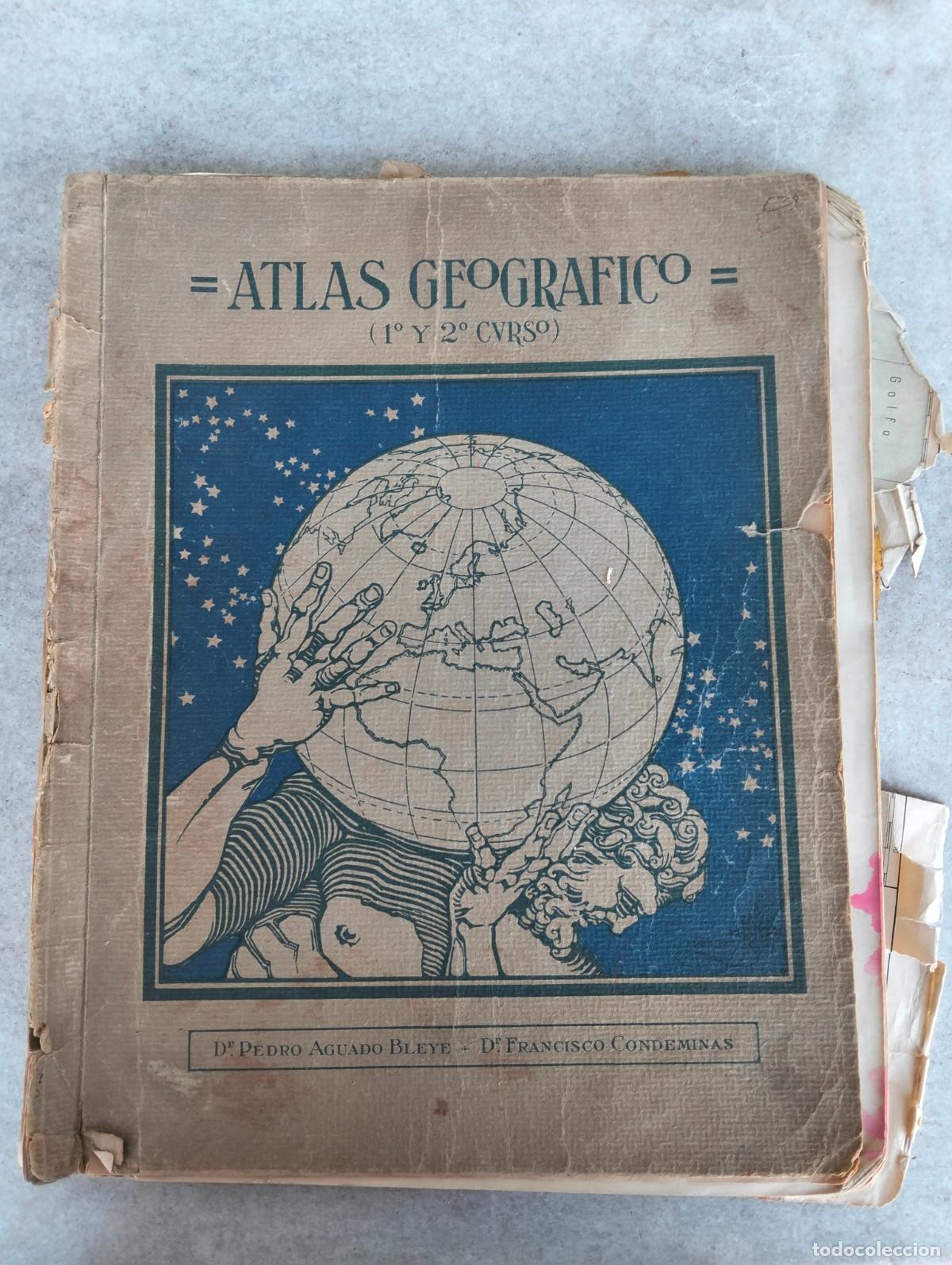 Gebrauchte B&uuml;cher: Atlas geogr&aacute;fico 1&ordm; y 2&ordm; curso Dr Pedro aguado bleye francisco condeminas