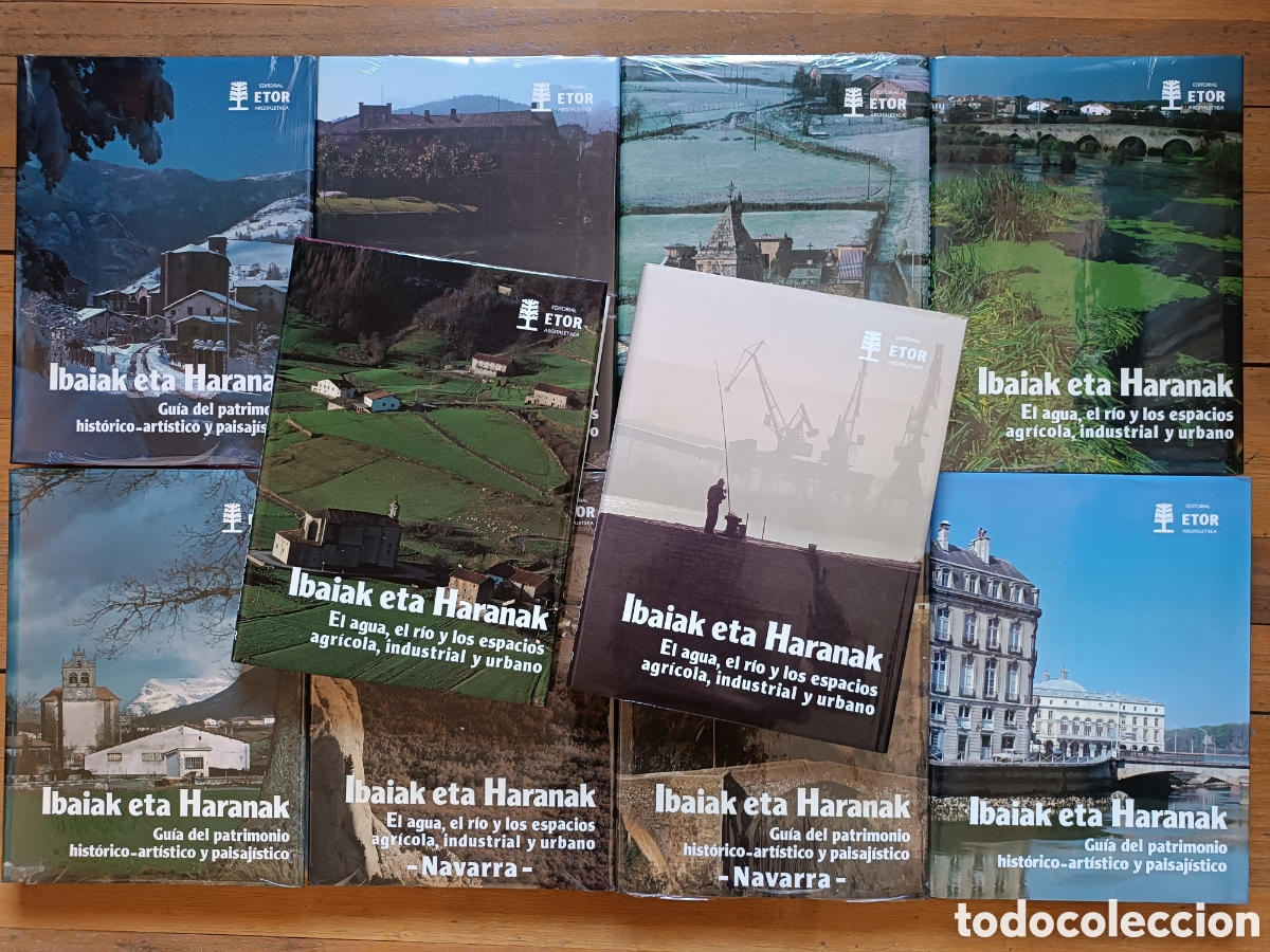 Libros de segunda mano: Enciclopedia 10 tomos: IBAIAK ETA HARANAK Gu&iacute;a Patrimonio Hist&oacute;rico, Art&iacute;stico y Paisaj&iacute;stico vasco