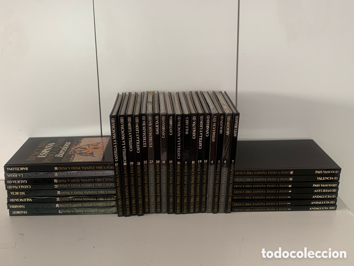 Libros de segunda mano: ENCICLOPEDIA DESCUBRA ESPA&Ntilde;A PASO A PASO 31 VOLUMENES