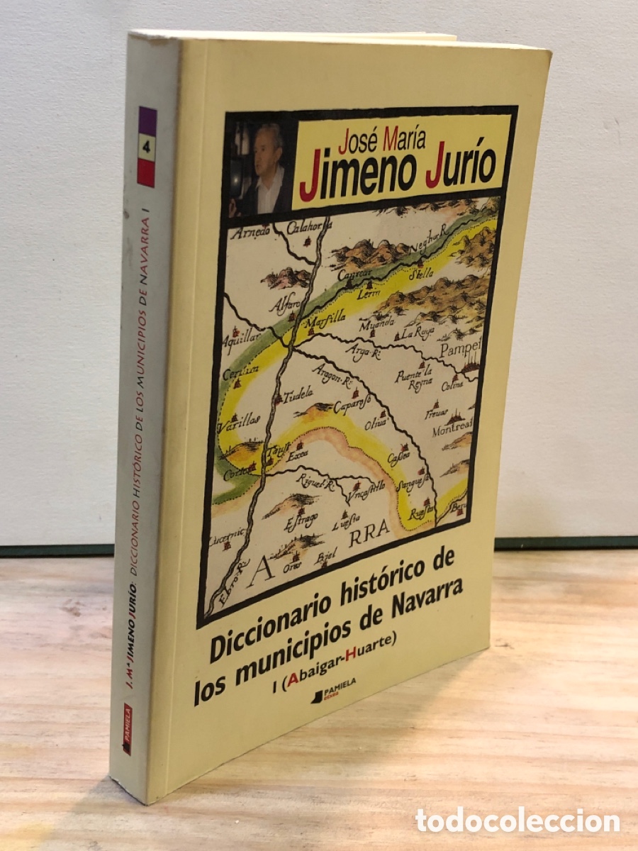 Libros de segunda mano: Jos&eacute; Mar&iacute;a Jimero Jur&iacute;o - Diccionario hist&oacute;rico de los municipios de Navarra I (Abaigar - Huarte)