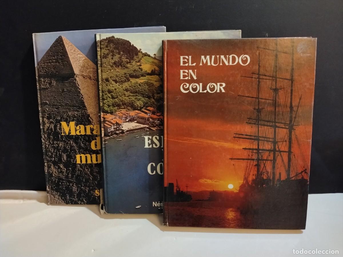 Second hand books: 3 LIBROS -EL MUNDO EN COLOR-ESPA&Ntilde;A EN COLOR Y MARAVILLAS DEL MUNDO (VER FOTOS)