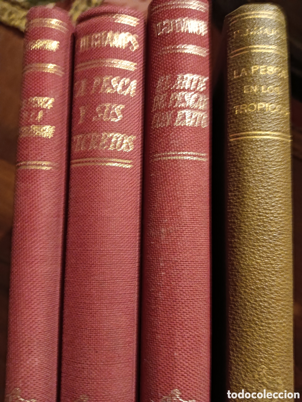 Libros de segunda mano: Cuatro libros sobre pesca de la editorial hispano Europea Herakles
