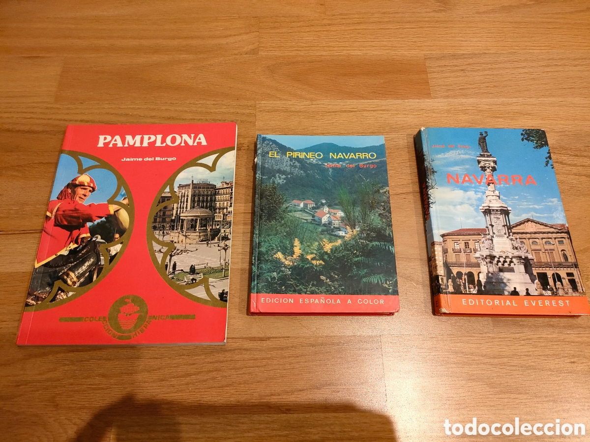 Libros de segunda mano: 3 LIBROS PAMPLONA Y NAVARRA JAIME DEL BURGO