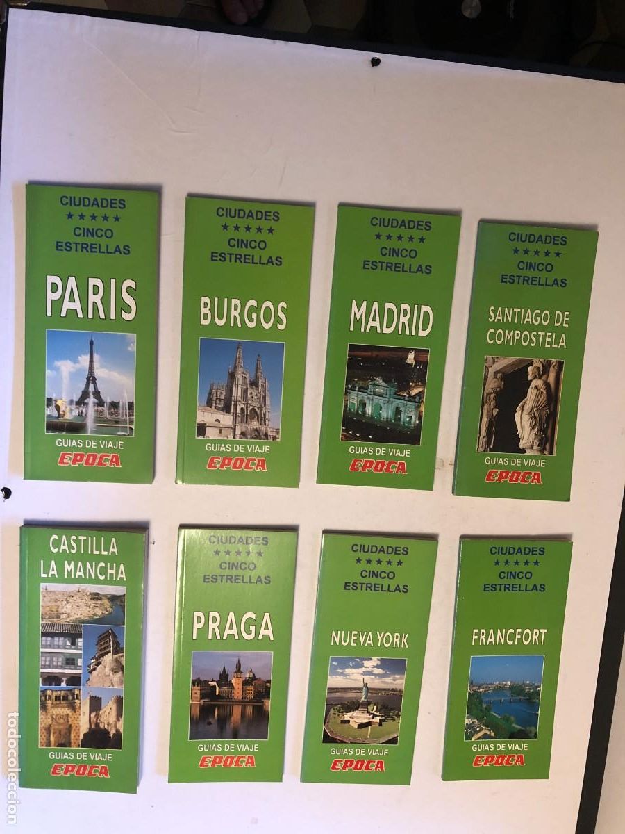 Libros de segunda mano: Lote 8 Gu&iacute;as de Viaje &Eacute;poca Ciudades Cinco Estrellas Mapas Desplegables A&ntilde;os 90 PEIFER