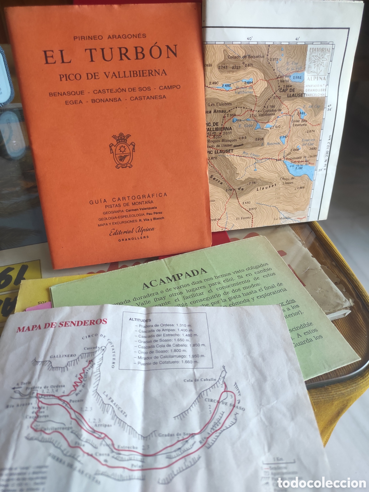 Libros de segunda mano: GUIA CARTOGRAFICA, EL TURB&Oacute;N - PICO DE VALLEIBIERNA - BENASQUE. (PEDIDO MINIMO 10&euro;)