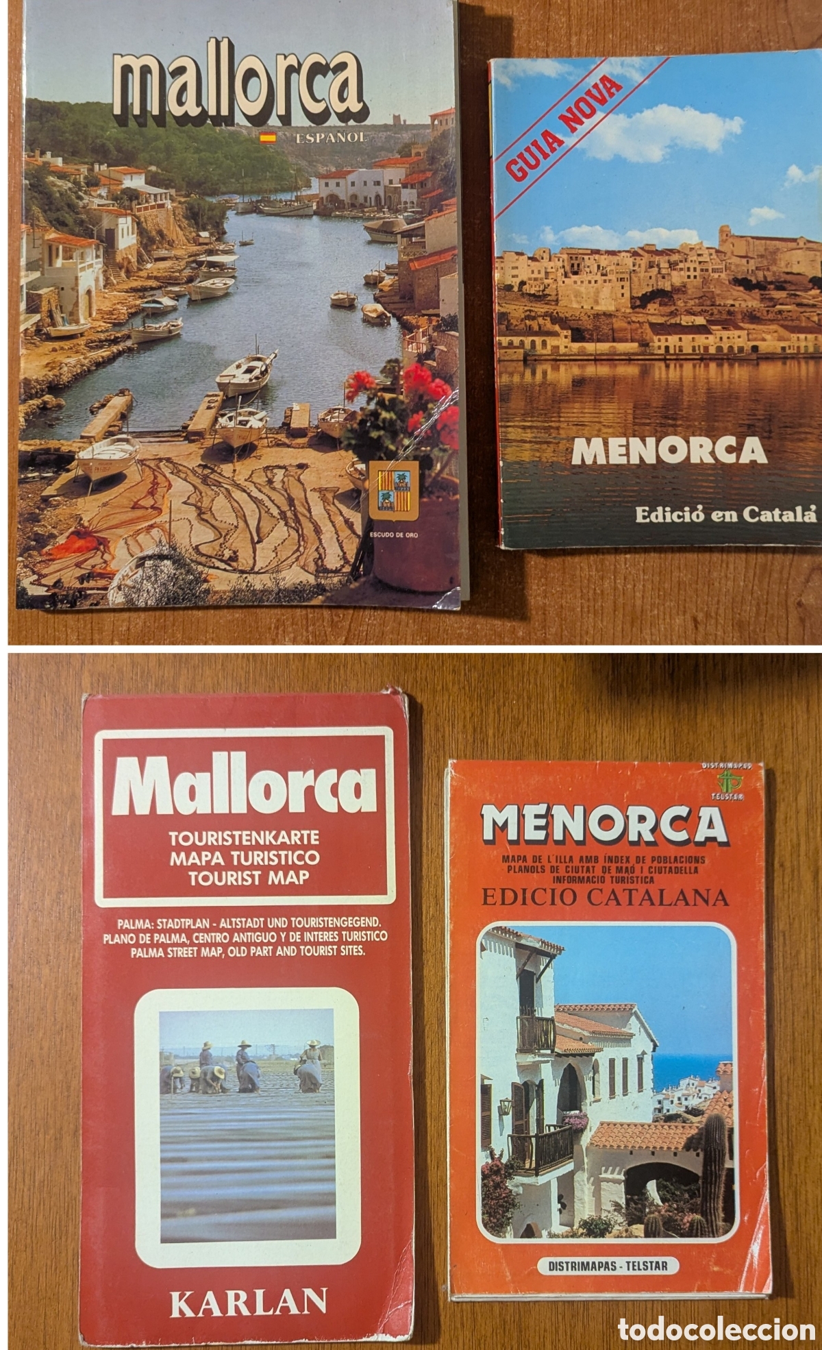 Libri di seconda mano: Dues guies illes Balears + 2 mapes Mallorca Escudo de oro. Menorca Nova guia.