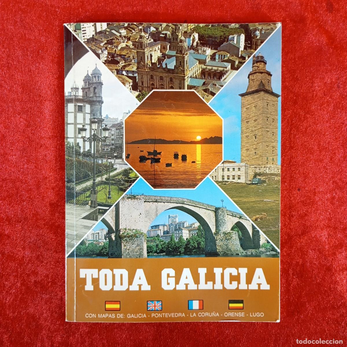 Livros em segunda m&atilde;o: TODA GALICIA - CON MAPAS DE GALICIA, PONTEVEDRA, LA CORU&Ntilde;A, ORENSE, LUGO -EDITA POSTALES FAMA / 1059