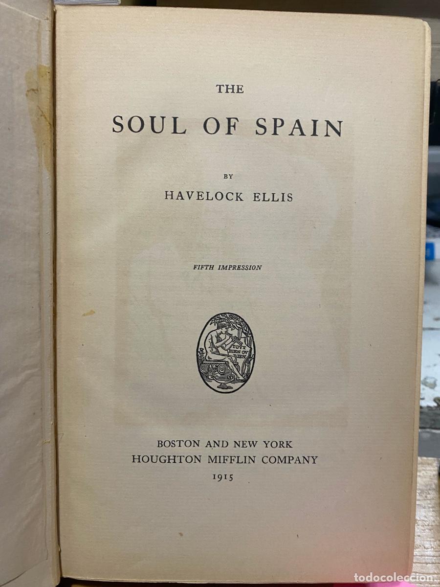 Libros de segunda mano: SOUL OF SPAIN, HAVELOCK ELLIS, MIFFLIN COMPANY 1915