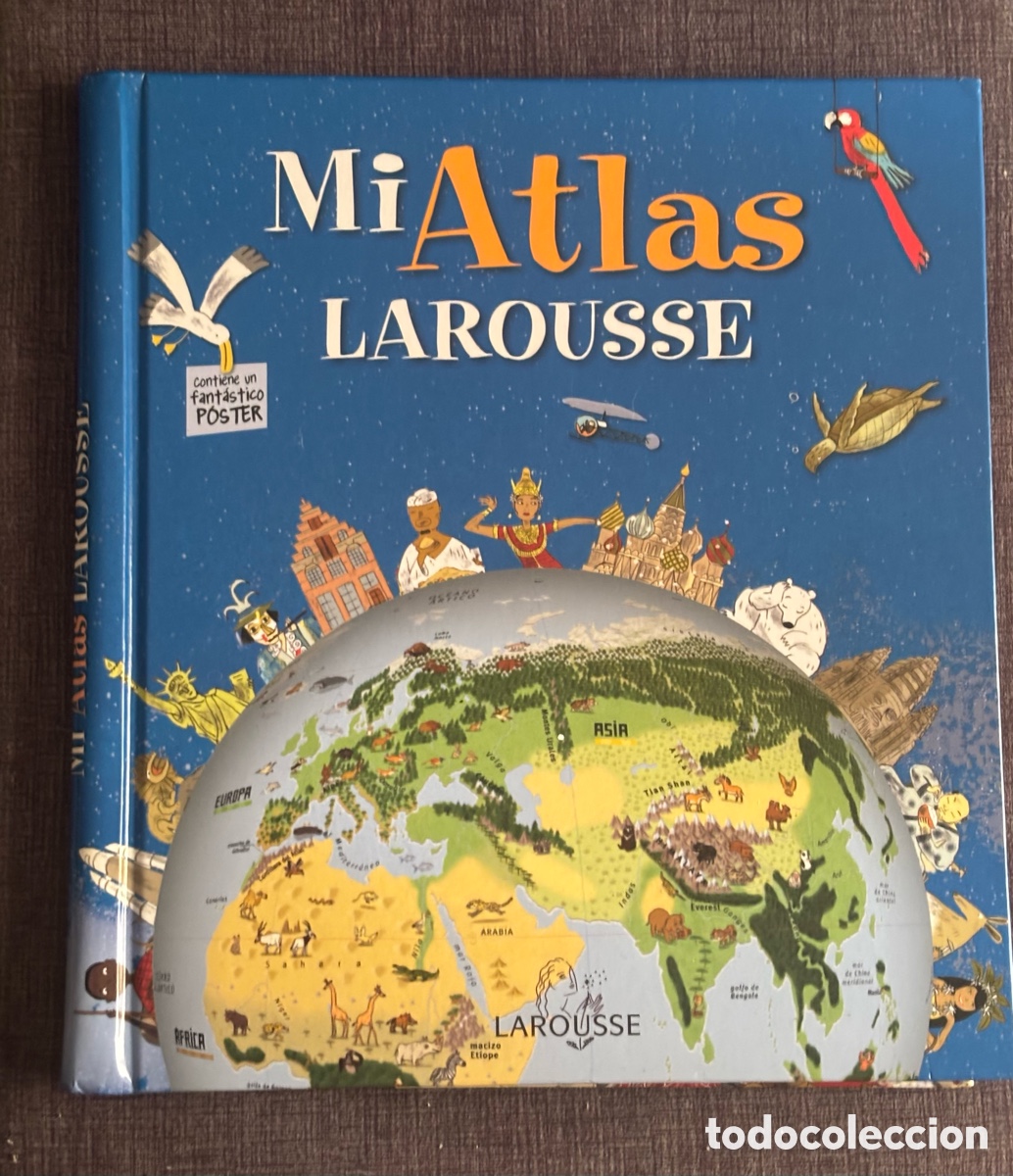 Libros de segunda mano: Mi Atlas Larousse Infantil Con Desplegables Mapas Ilustrado Ed Larousse Excel