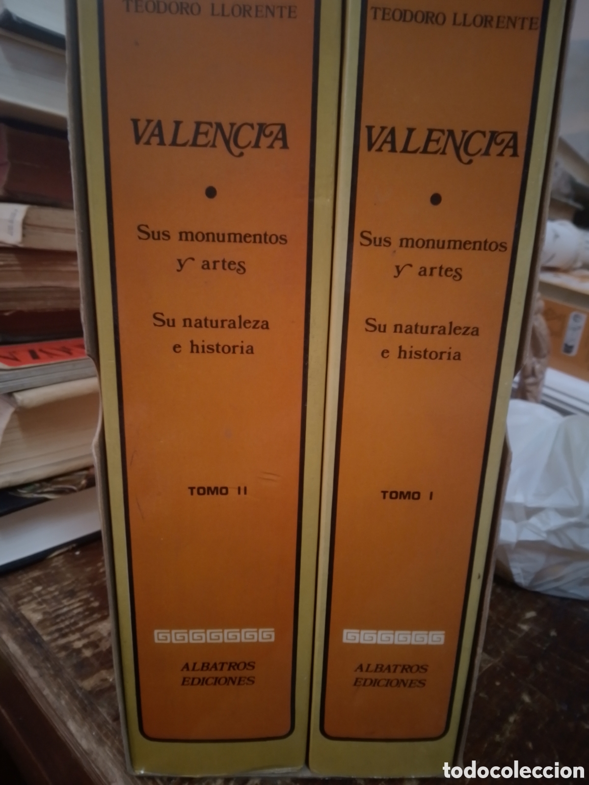 Libros de segunda mano: VALENCIA. MONUMENTOS, ARTES, NATURALEZA E HISTORIA. LLORENTE, TEODORO. ALBATROS. II TOMOS. BAR. 1980