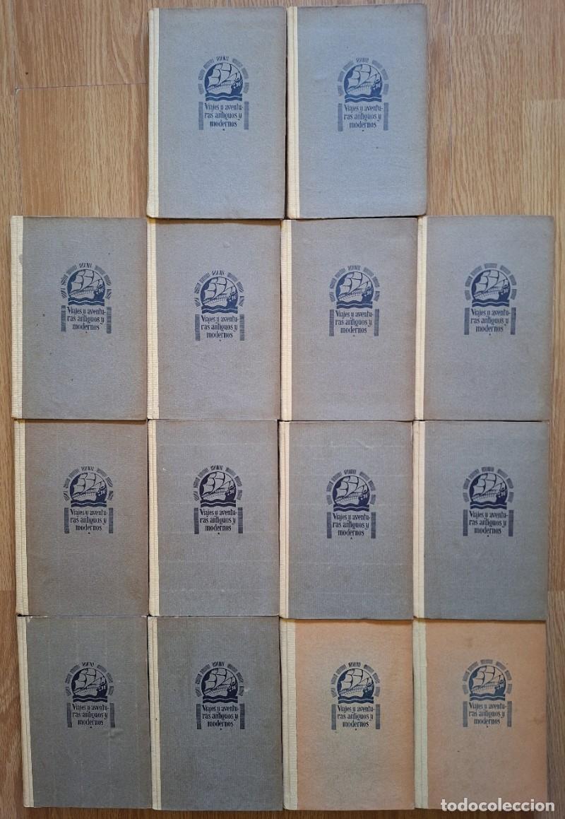 Libri di seconda mano: VIAJES Y AVENTURAS ANTIGUOS Y MODERNOS. 14 VOLUMENES DE LA COLECCI&Oacute;N. I: UN A&Ntilde;O ENTRE ESQUIMALES. II