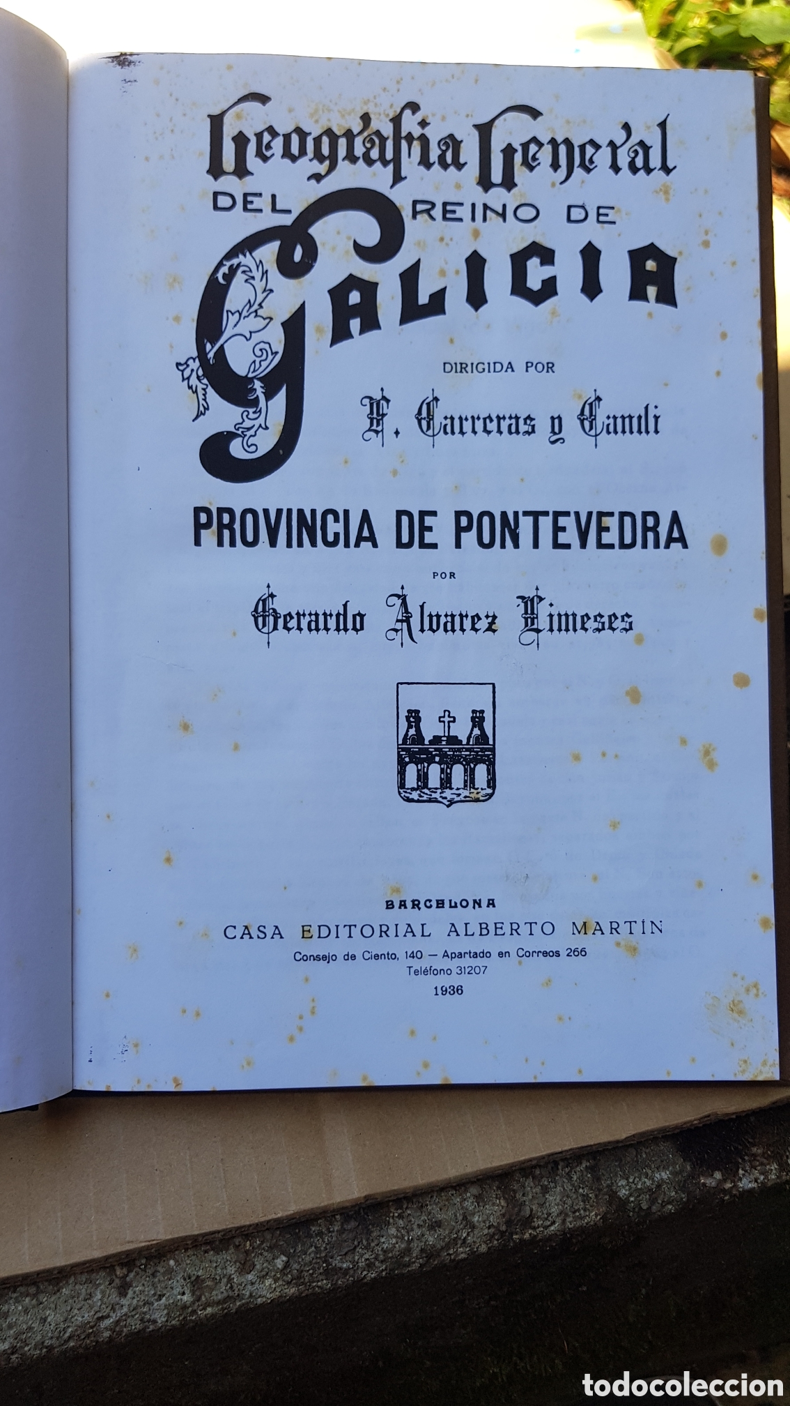 Libros de segunda mano: Geograf&iacute;a General del Reino de Galicia
