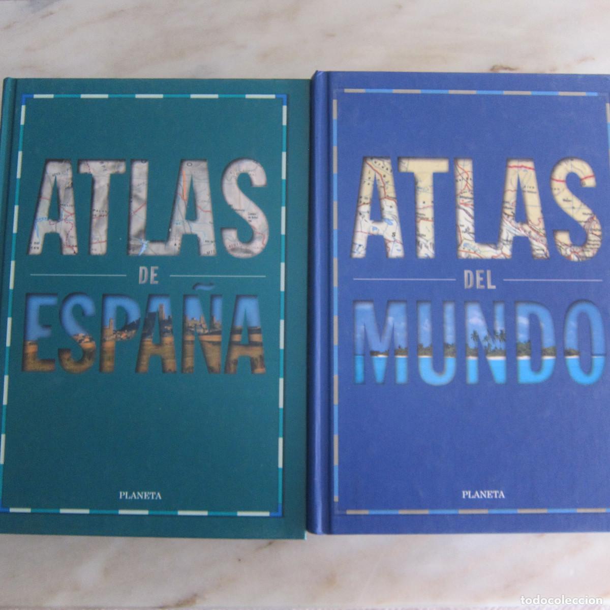 Libros de segunda mano: ATLAS DE ESPA&Ntilde;A / ATLAS DEL MUNDO (PLANETA) 2 UD. GEOGRAF&Iacute;A