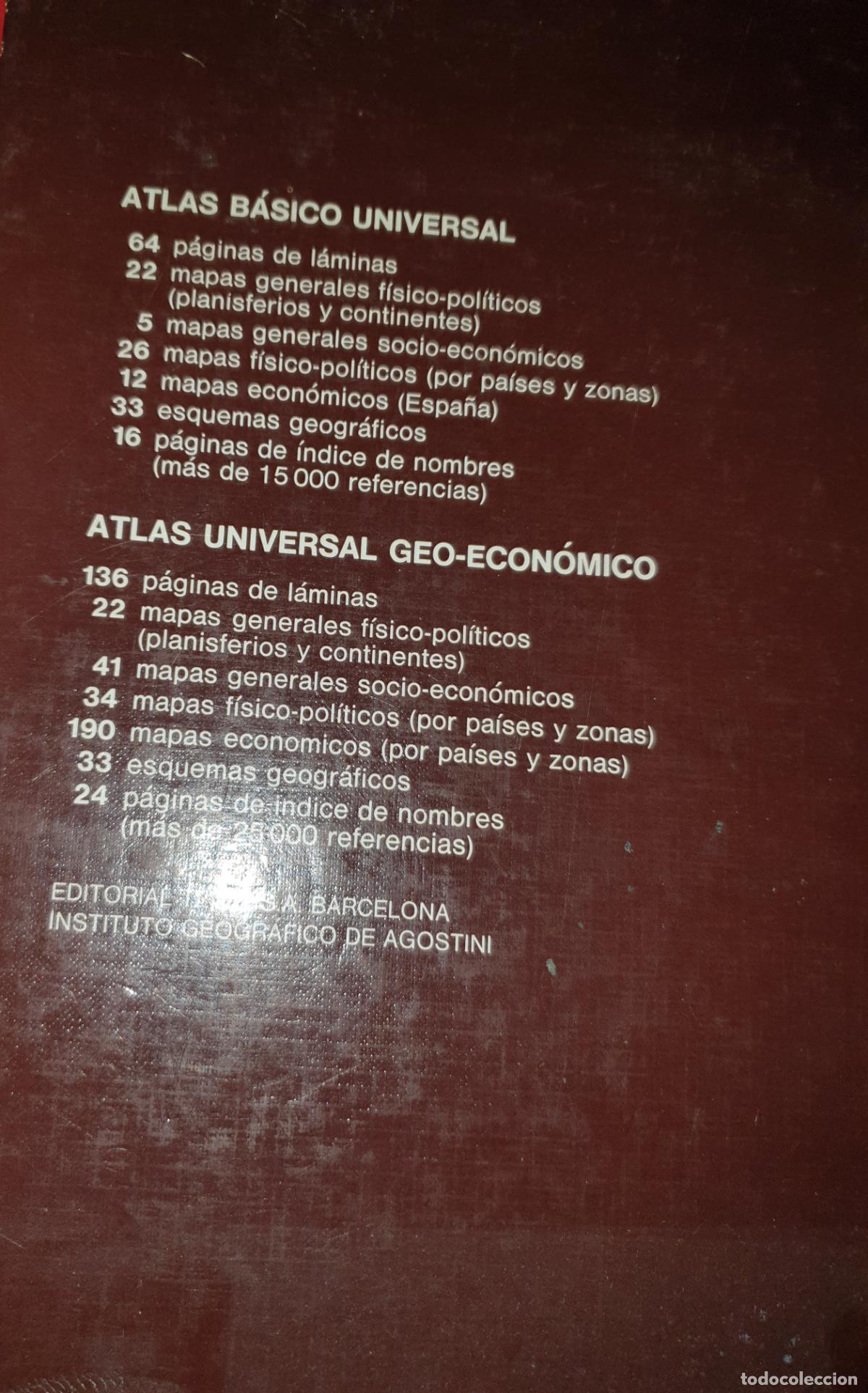 Libros de segunda mano: ATLAS B&Aacute;SICO UNIVERSAL- TEIDE 1972 - Foto 4