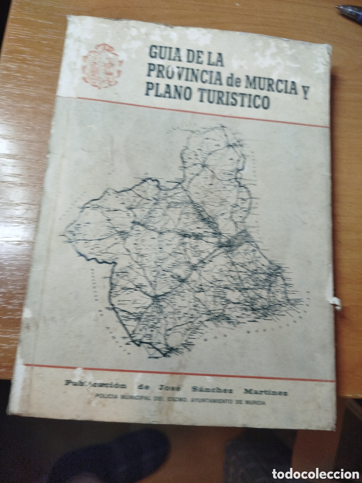 Libros de segunda mano: Gu&iacute;a de la provincia de Murcia y plano tur&iacute;stico. Jos&eacute; S&aacute;nchez Mart&iacute;nez. 1970