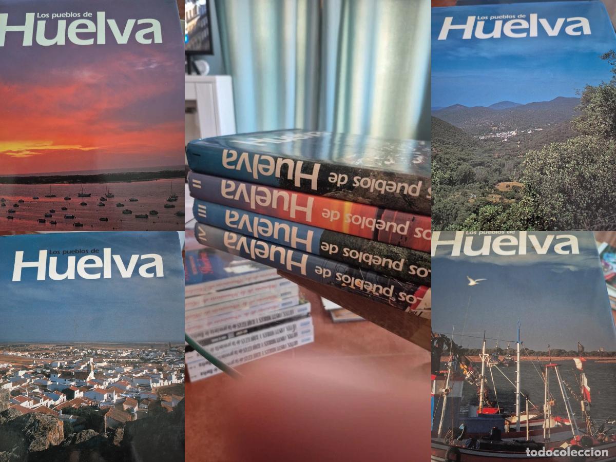 Libros de segunda mano: LOS PUEBLOS DE HUELVA 4 TOMOS - COLECCION COMPLETA