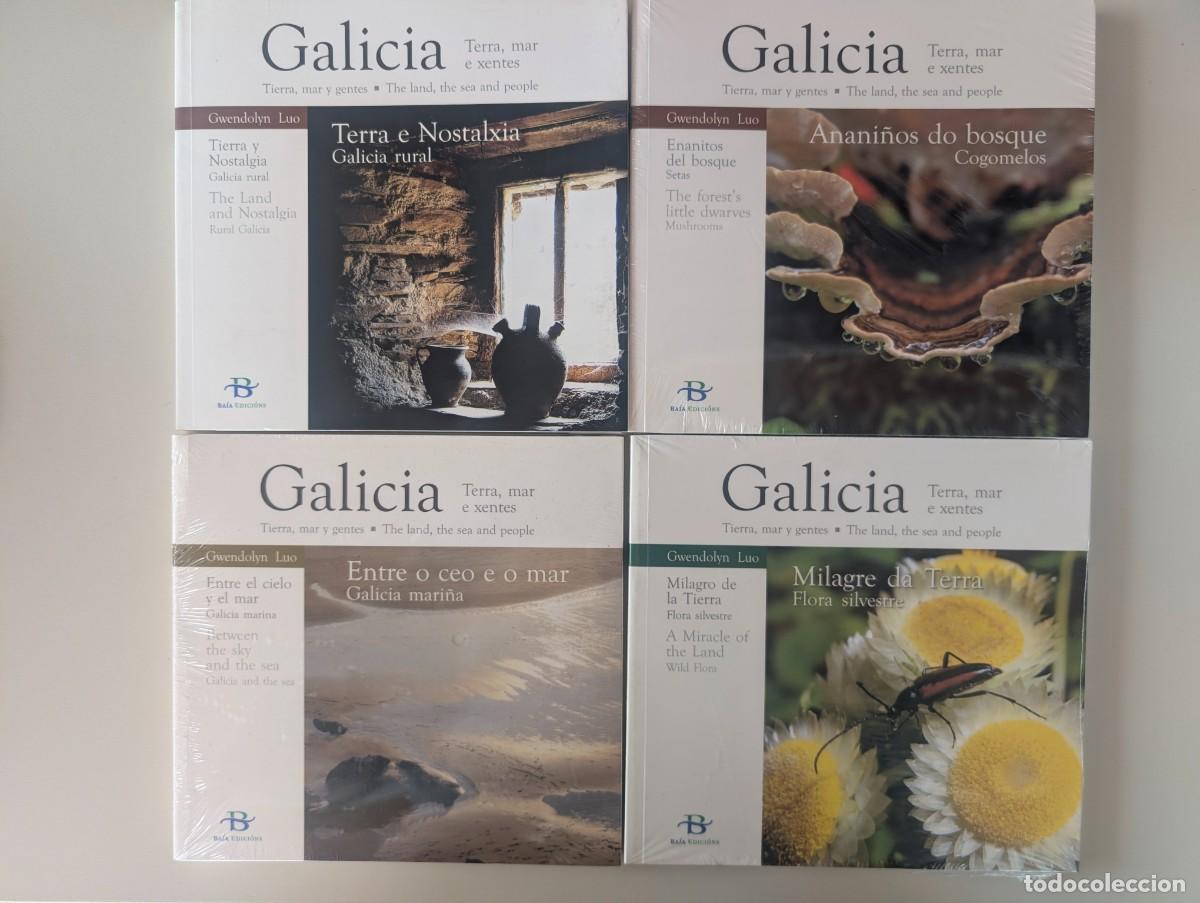 Libros de segunda mano: LOTE COLECCION GALICIA TERRA, MAR E XENTES - GWENDOLYN LUO - BAIA EDICIONS - CON REGALO - TRILINGUE